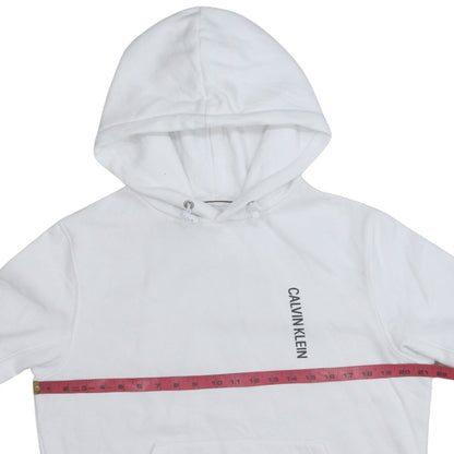 Womens UK Size M Calvin Klein Jeans White Pullover Hoodie