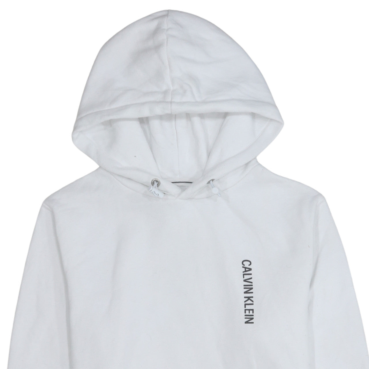 Womens UK Size M Calvin Klein Jeans White Pullover Hoodie