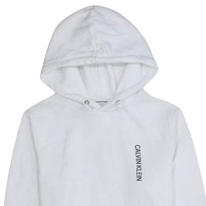 Womens UK Size M Calvin Klein Jeans White Pullover Hoodie