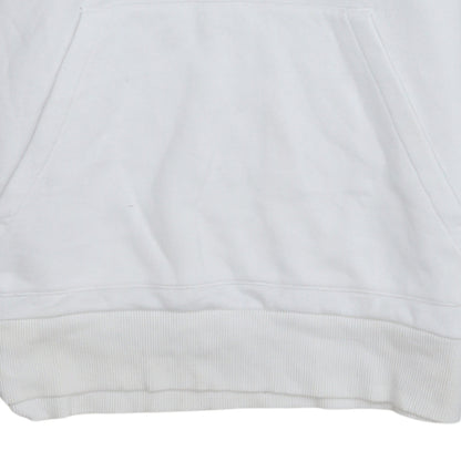 Womens UK Size M Calvin Klein Jeans White Pullover Hoodie