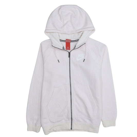 Womens UK Size M Nike Pink Full Zip Hoodie