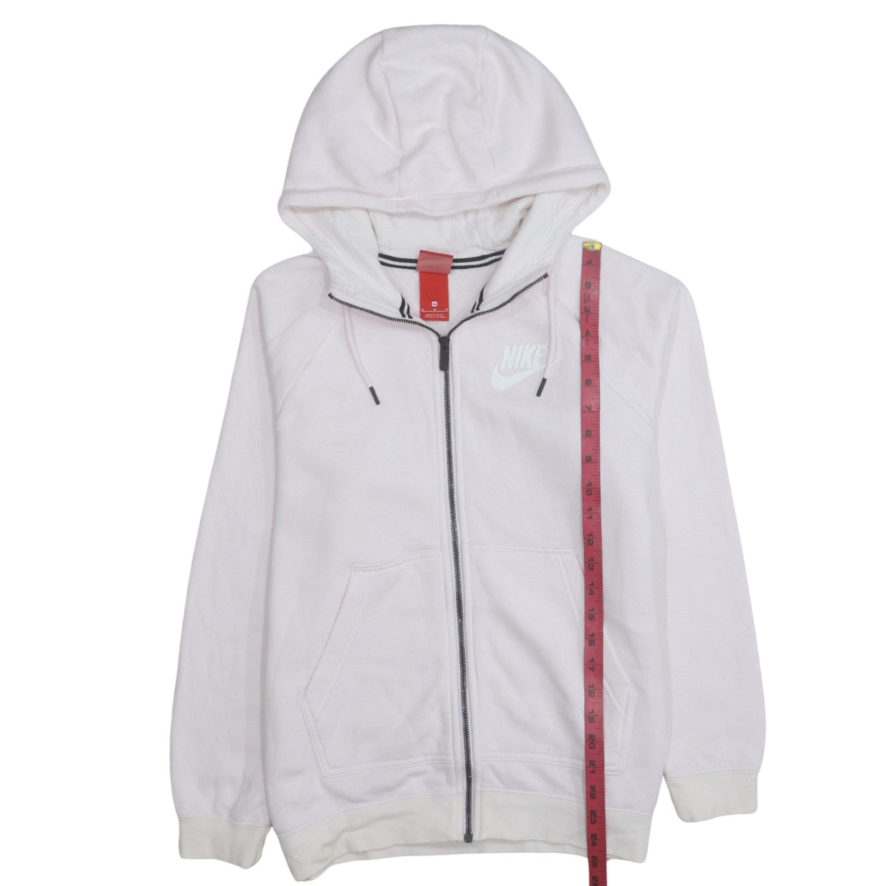Womens UK Size M Nike Pink Full Zip Hoodie