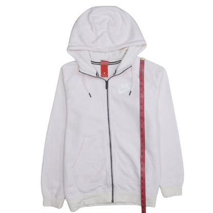 Womens UK Size M Nike Pink Full Zip Hoodie