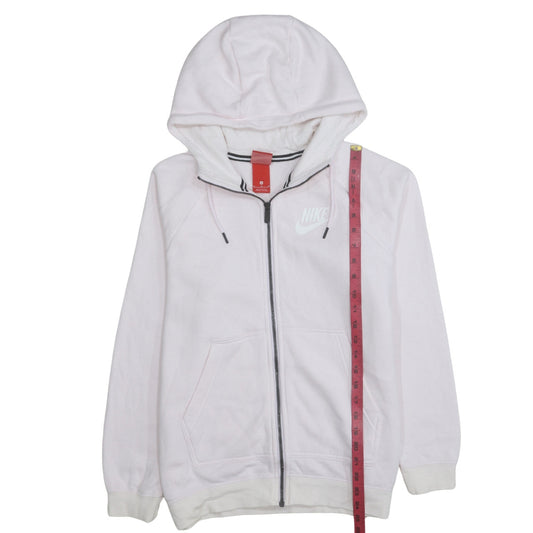 Womens UK Size M Nike Pink Full Zip Hoodie