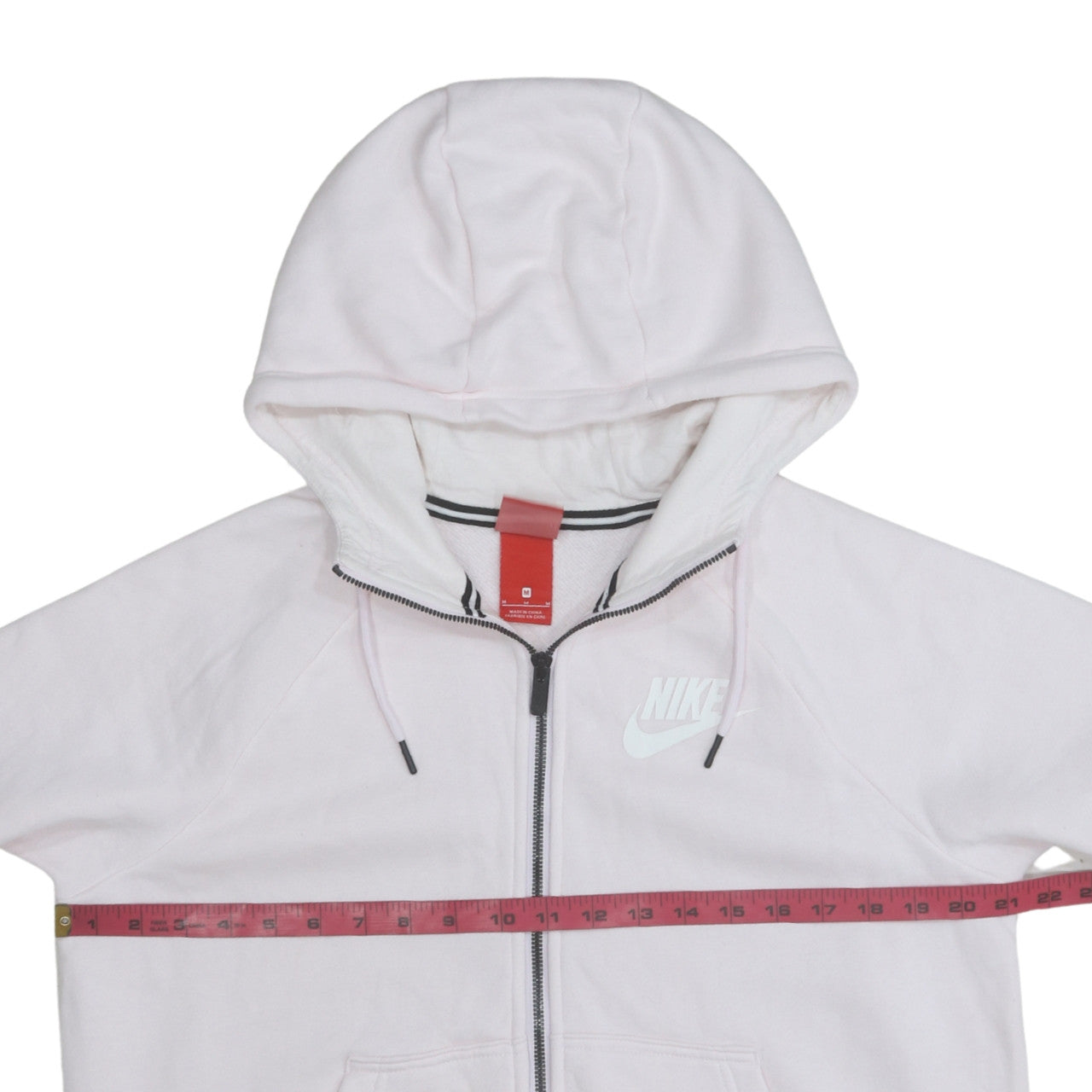 Womens UK Size M Nike Pink Full Zip Hoodie