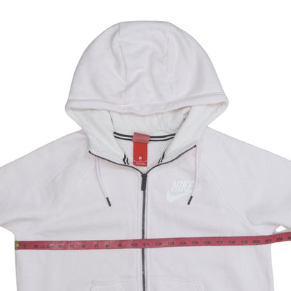 Womens UK Size M Nike Pink Full Zip Hoodie