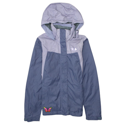 Womens UK Size XS The North Face Blue Rain Coat