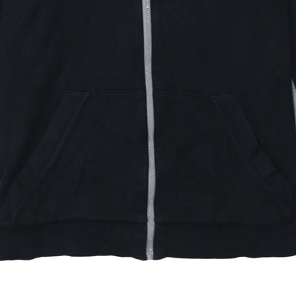 Mens UK Size 2XL HUGO BOSS Black Full Zip Hoodie