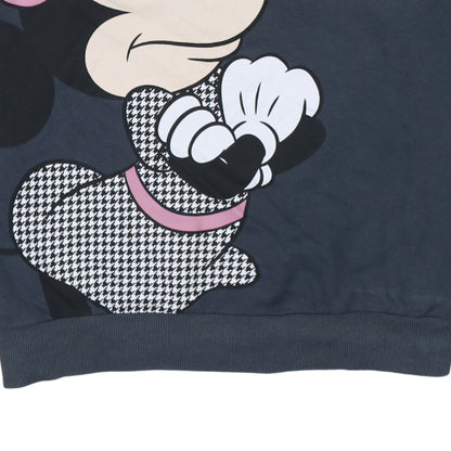 Womens UK Size S Disney Blue Pullover Sweatshirt