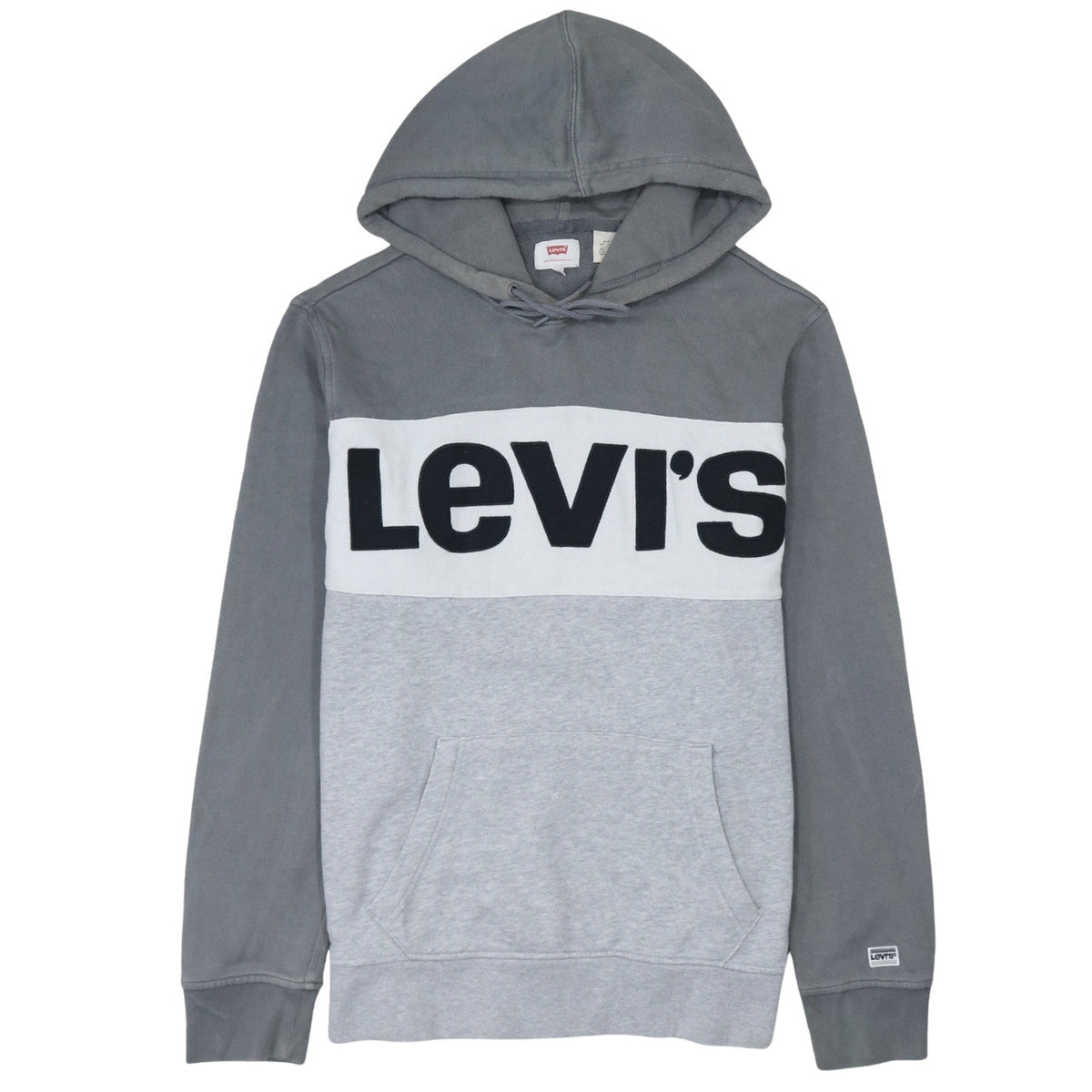 Mens UK Size M Levi's Grey Pullover Hoodie
