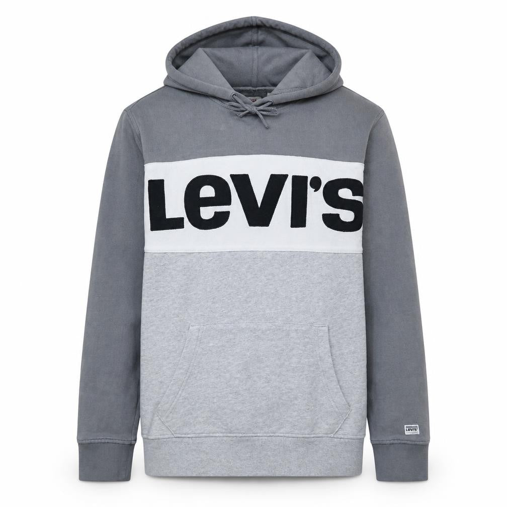 Mens UK Size M Levi's Grey Pullover Hoodie