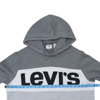 Mens UK Size M Levi's Grey Pullover Hoodie
