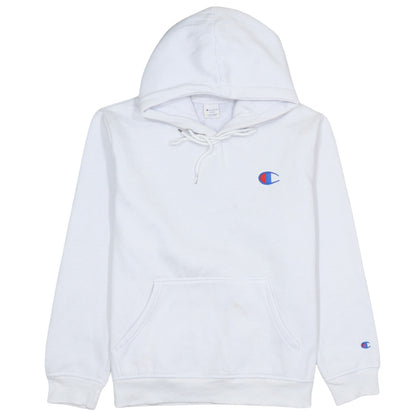 Mens UK Size L Champion White Pullover Hoodie
