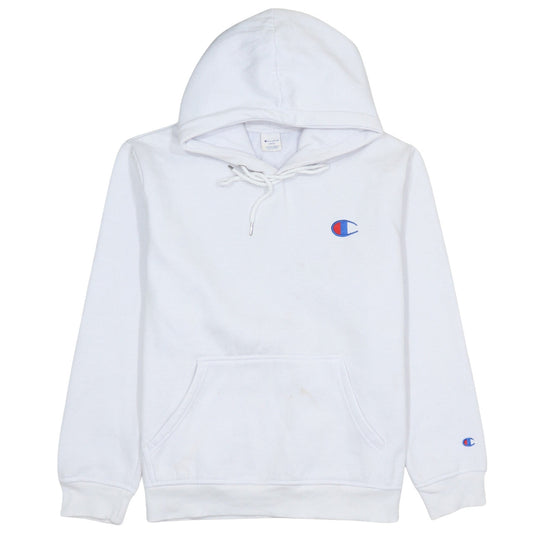 Mens UK Size L Champion White Pullover Hoodie