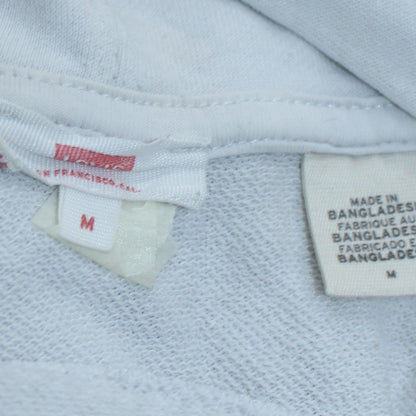 Mens UK Size M Levi's White Pullover Hoodie
