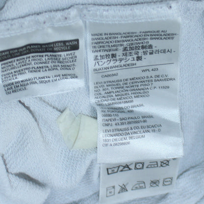 Mens UK Size M Levi's White Pullover Hoodie