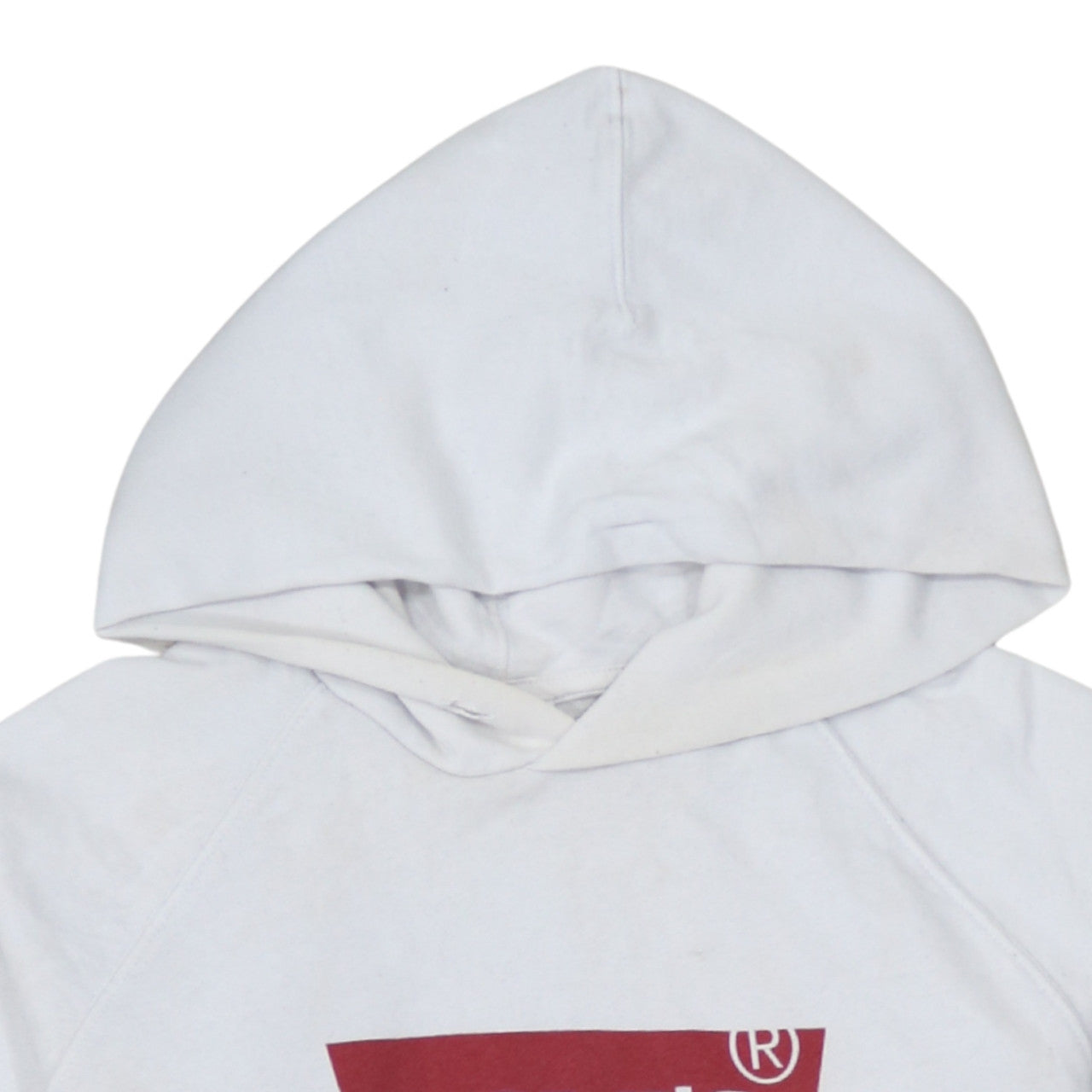 Mens UK Size M Levi's White Pullover Hoodie