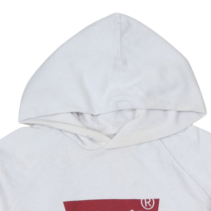 Mens UK Size M Levi's White Pullover Hoodie