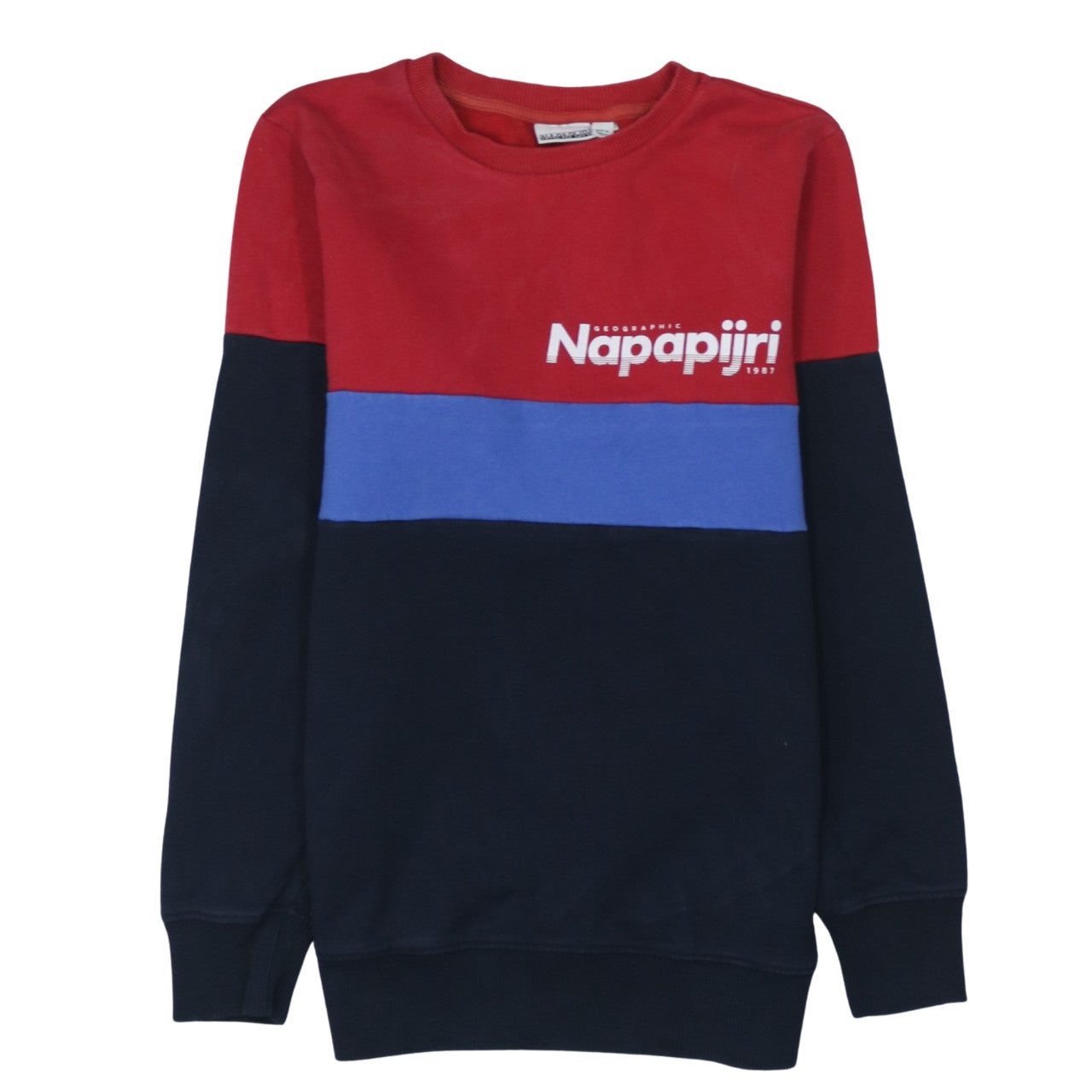 Teens UK Size 164 Napapijri Multicoloured Pullover Sweatshirt