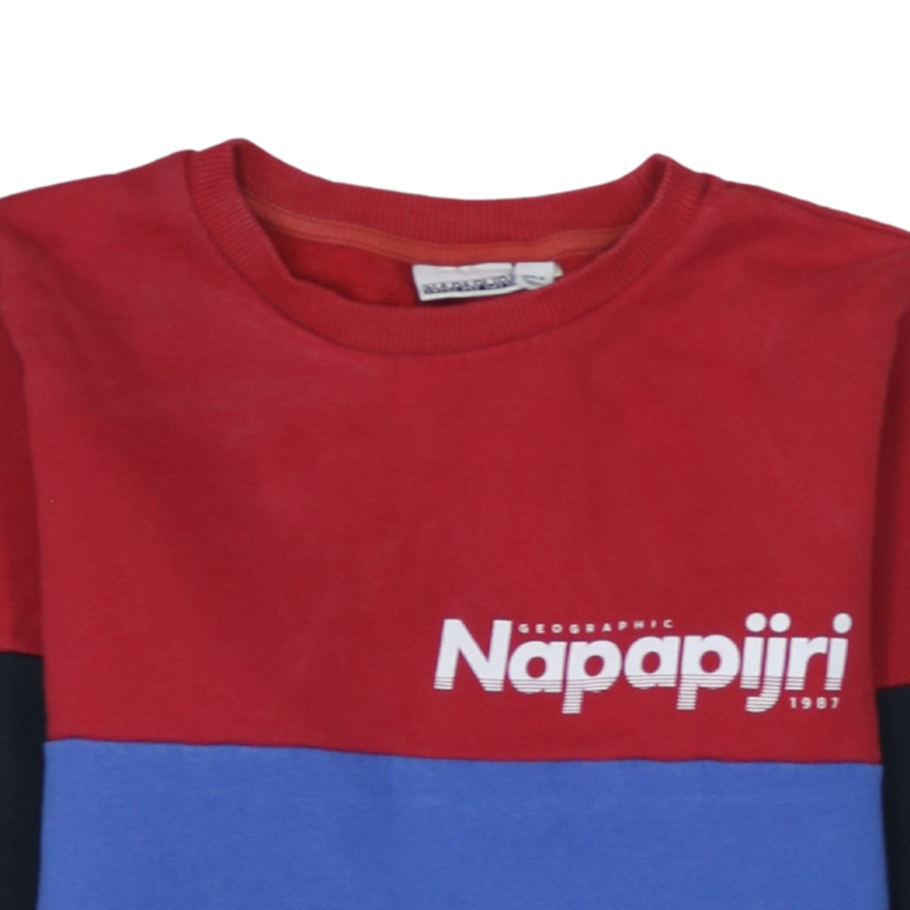 Teens UK Size 164 Napapijri Multicoloured Pullover Sweatshirt