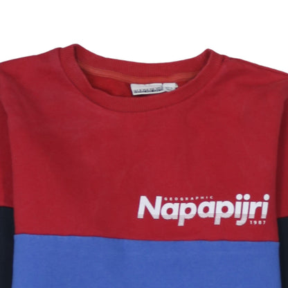 Teens UK Size 164 Napapijri Multicoloured Pullover Sweatshirt