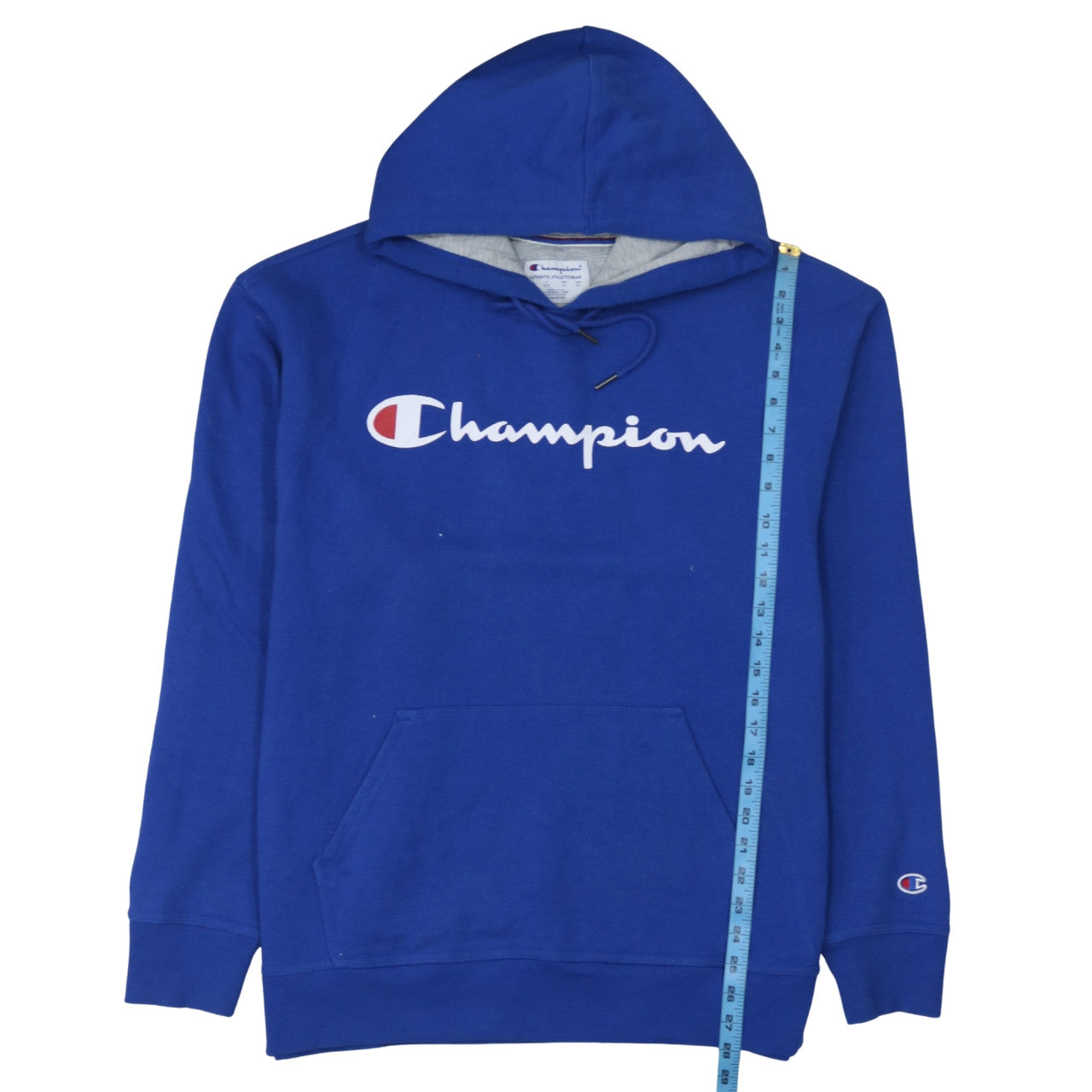 Mens UK Size XL Champion Blue Pullover Hoodie
