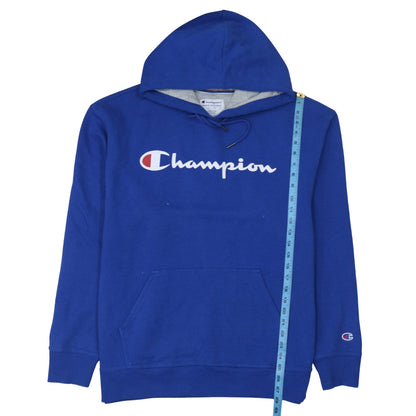 Mens UK Size XL Champion Blue Pullover Hoodie