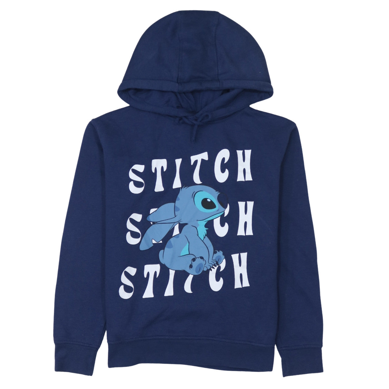 Womens UK Size 2XS Disney Blue Pullover Hoodie