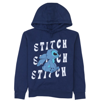 Womens UK Size 2XS Disney Blue Pullover Hoodie