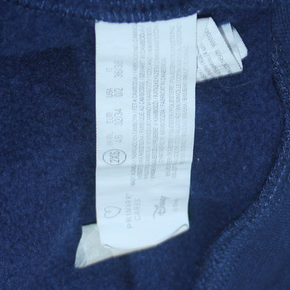 Womens UK Size 2XS Disney Blue Pullover Hoodie