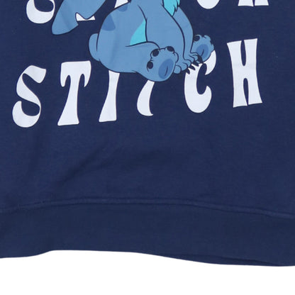 Womens UK Size 2XS Disney Blue Pullover Hoodie