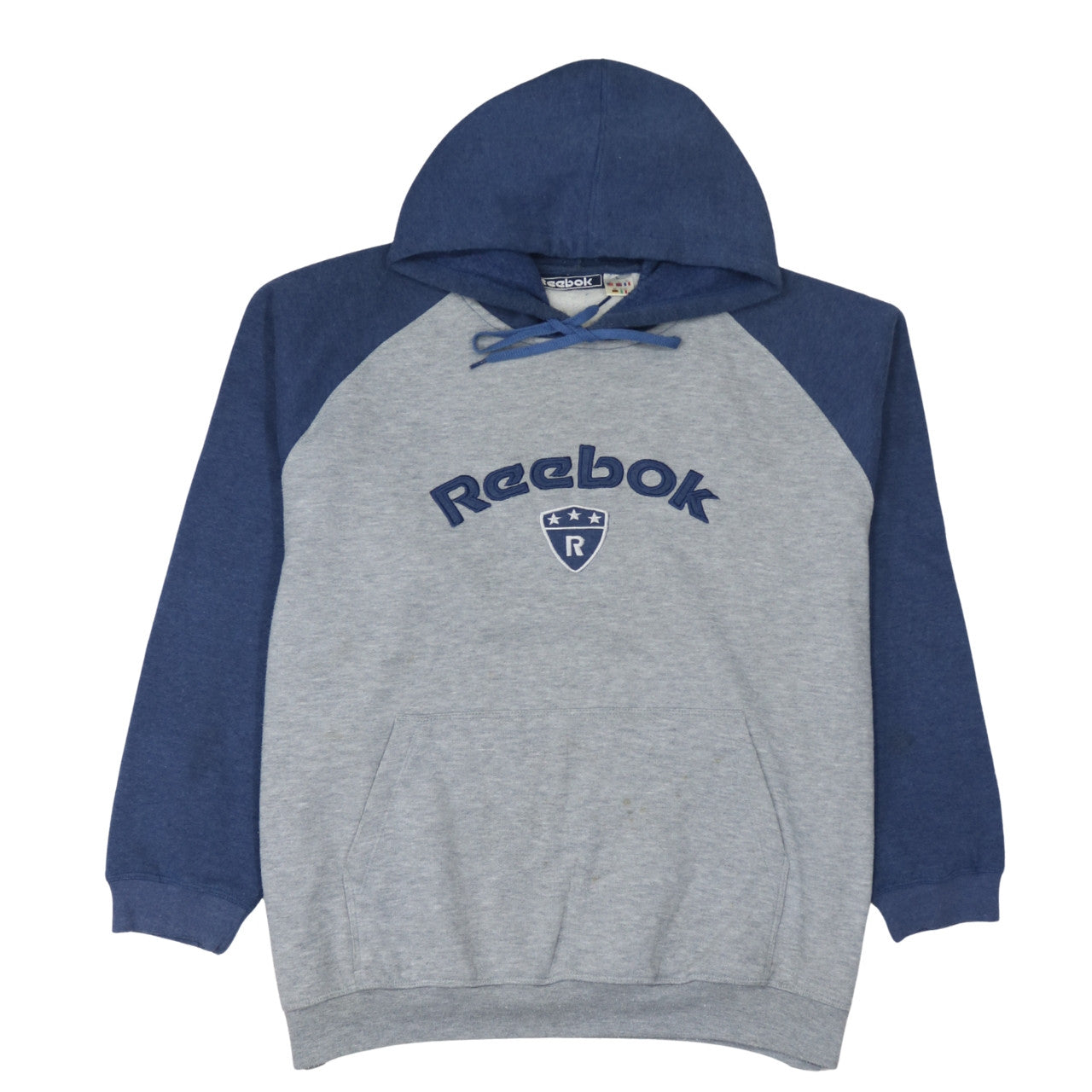 Mens UK Size L Reebok Grey Pullover Hoodie