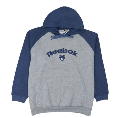 Mens UK Size L Reebok Grey Pullover Hoodie