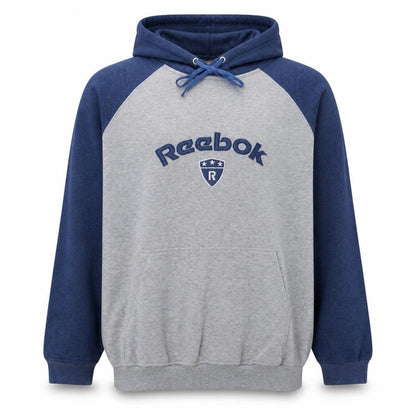 Mens UK Size L Reebok Grey Pullover Hoodie