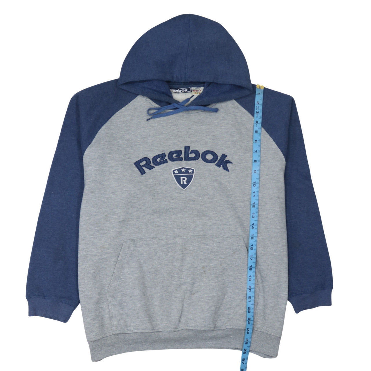 Mens UK Size L Reebok Grey Pullover Hoodie