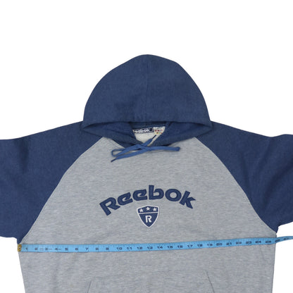 Mens UK Size L Reebok Grey Pullover Hoodie