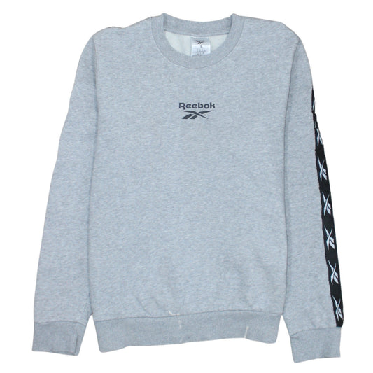 Womens UK Size S Reebok Grey Pullover Sweatshirt
