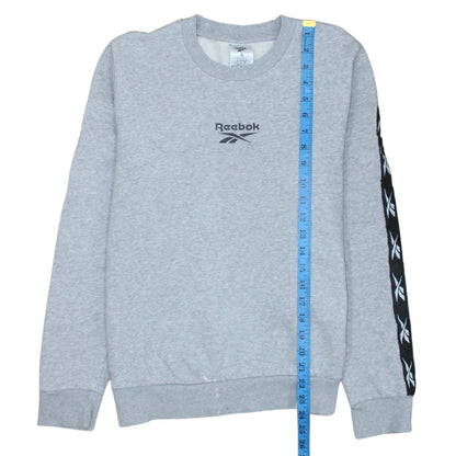 Womens UK Size S Reebok Grey Pullover Sweatshirt