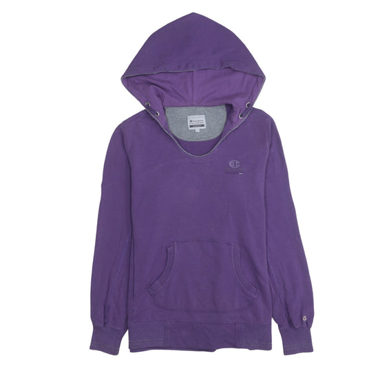 Womens UK Size S Champion Purple Pullover Hoodie