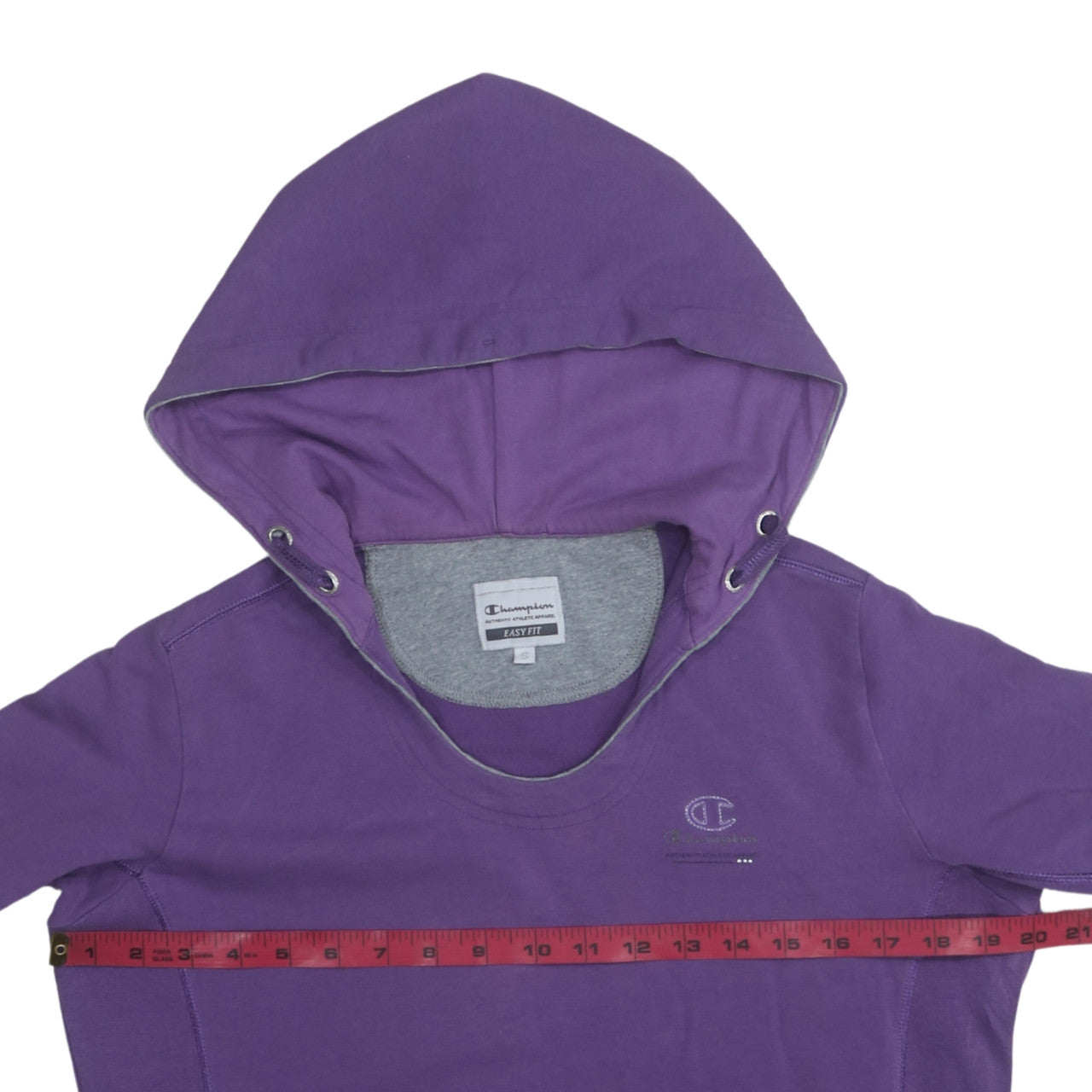 Womens UK Size S Champion Purple Pullover Hoodie