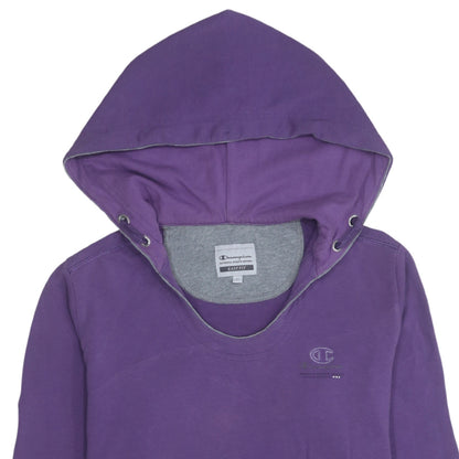 Womens UK Size S Champion Purple Pullover Hoodie