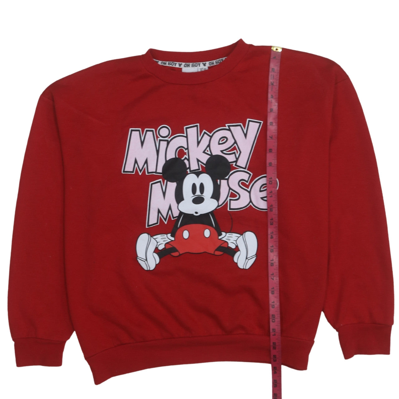 Womens UK Size L Disney Red Pullover Sweatshirt