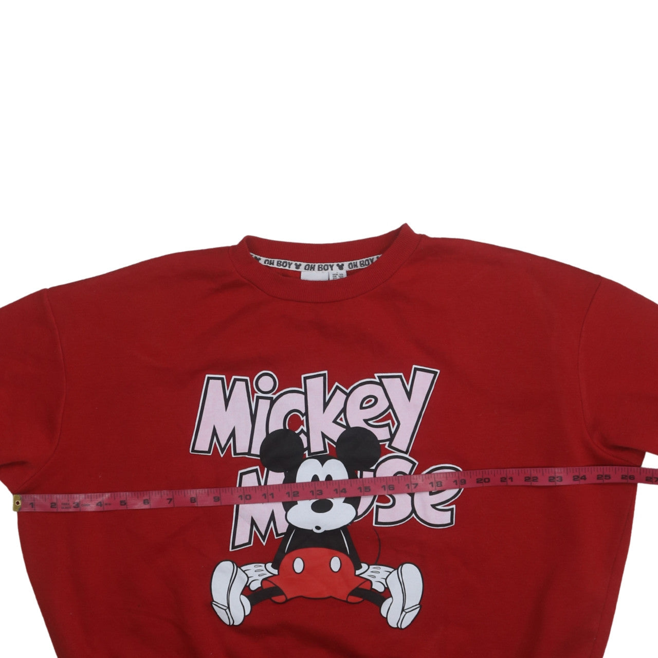 Womens UK Size L Disney Red Pullover Sweatshirt
