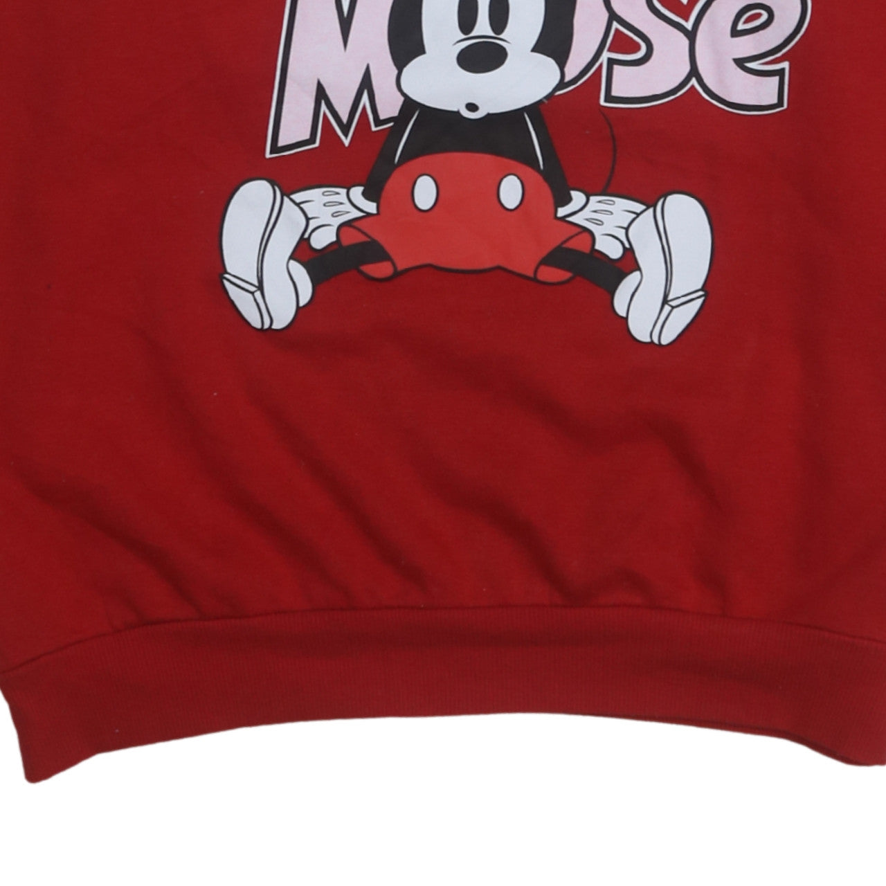 Womens UK Size L Disney Red Pullover Sweatshirt