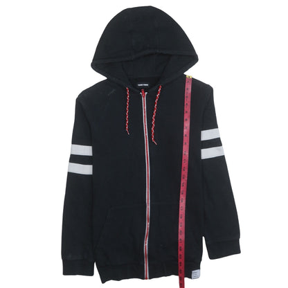 Mens UK Size M Your Turn Black Full Zip Hoodie