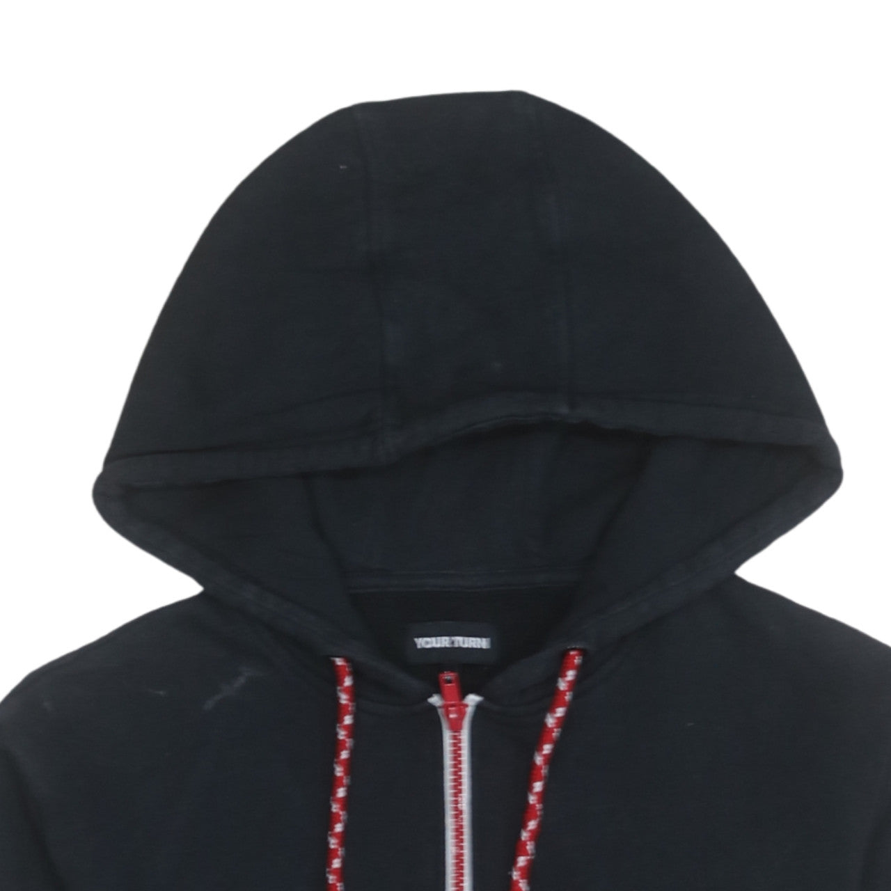 Mens UK Size M Your Turn Black Full Zip Hoodie