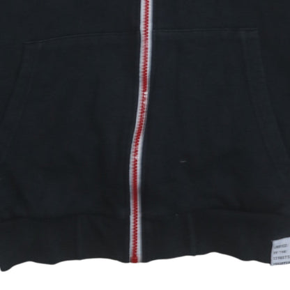 Mens UK Size M Your Turn Black Full Zip Hoodie