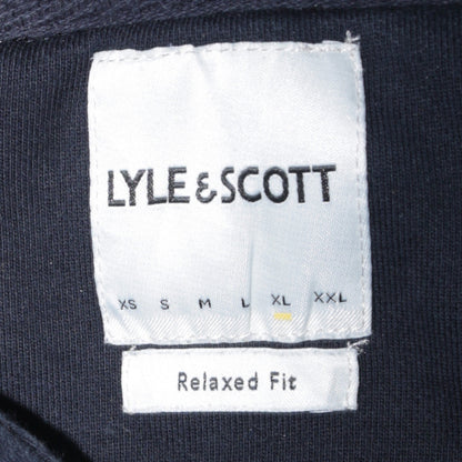 Mens UK Size L Lyle & Scott Blue Pullover Hoodie