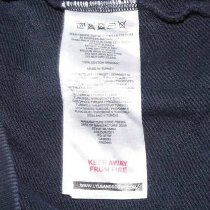 Mens UK Size L Lyle & Scott Blue Pullover Hoodie