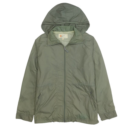 Womens UK Size 12 MD Sport Green Windbreaker Coat